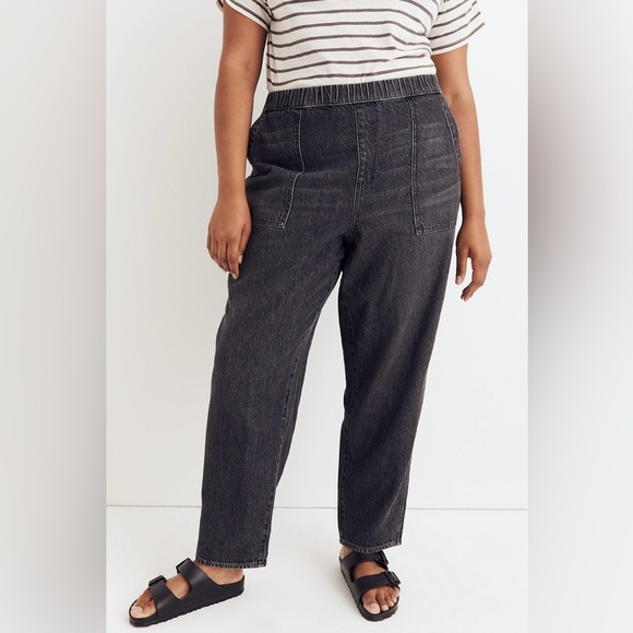 Madewell Sz L Pull-On Relaxed Baggy Jean in Chelford Wash - Picture 7 of 16